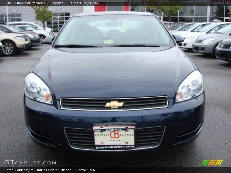 Imperial Blue Metallic / Gray 2007 Chevrolet Impala LS