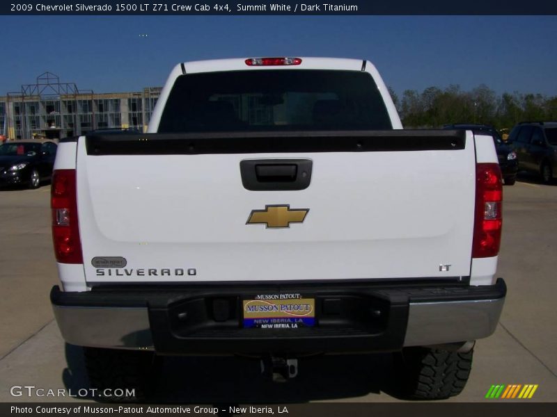 Summit White / Dark Titanium 2009 Chevrolet Silverado 1500 LT Z71 Crew Cab 4x4