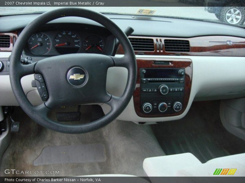 Imperial Blue Metallic / Gray 2007 Chevrolet Impala LS