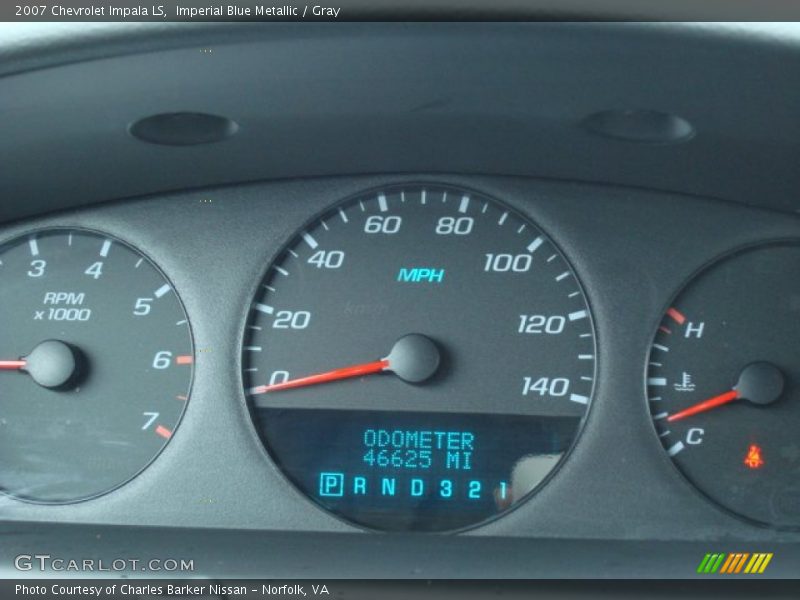 Imperial Blue Metallic / Gray 2007 Chevrolet Impala LS