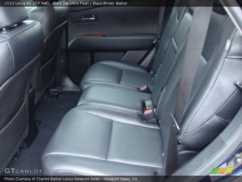 Black Sapphire Pearl / Black/Brown Walnut 2010 Lexus RX 350 AWD