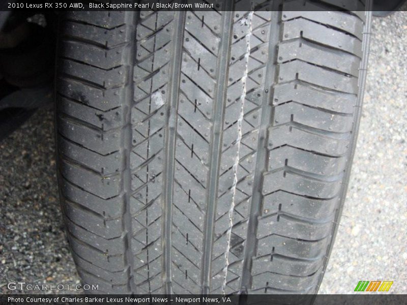 Black Sapphire Pearl / Black/Brown Walnut 2010 Lexus RX 350 AWD