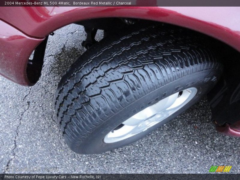 Bordeaux Red Metallic / Charcoal 2004 Mercedes-Benz ML 500 4Matic