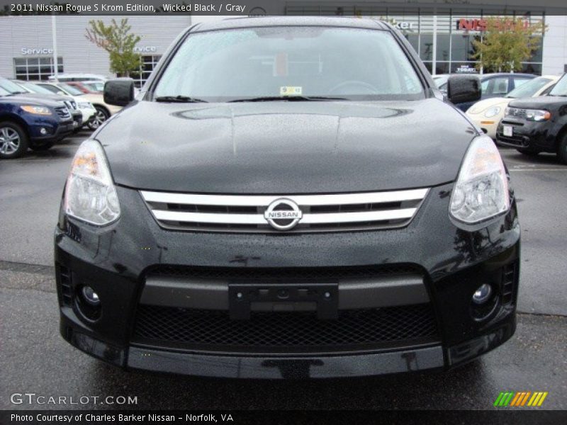 Wicked Black / Gray 2011 Nissan Rogue S Krom Edition