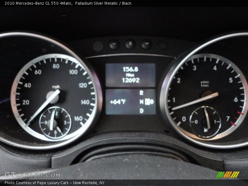 Palladium Silver Metallic / Black 2010 Mercedes-Benz GL 550 4Matic
