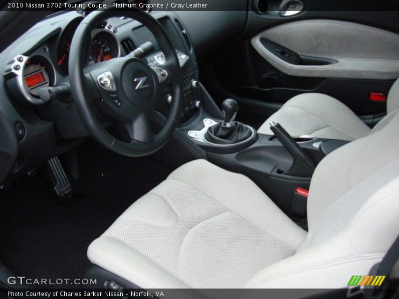  2010 370Z Touring Coupe Gray Leather Interior