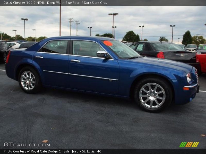 Deep Water Blue Pearl / Dark Slate Gray 2010 Chrysler 300 C HEMI