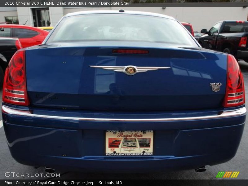 Deep Water Blue Pearl / Dark Slate Gray 2010 Chrysler 300 C HEMI