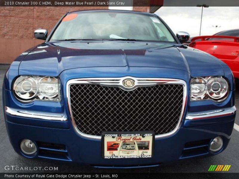 Deep Water Blue Pearl / Dark Slate Gray 2010 Chrysler 300 C HEMI
