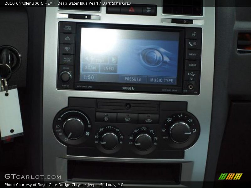Deep Water Blue Pearl / Dark Slate Gray 2010 Chrysler 300 C HEMI