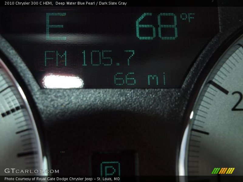 Deep Water Blue Pearl / Dark Slate Gray 2010 Chrysler 300 C HEMI