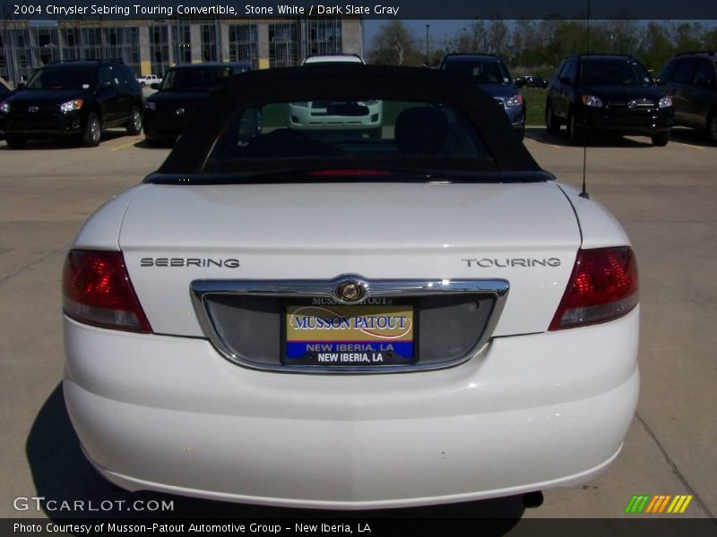 Stone White / Dark Slate Gray 2004 Chrysler Sebring Touring Convertible