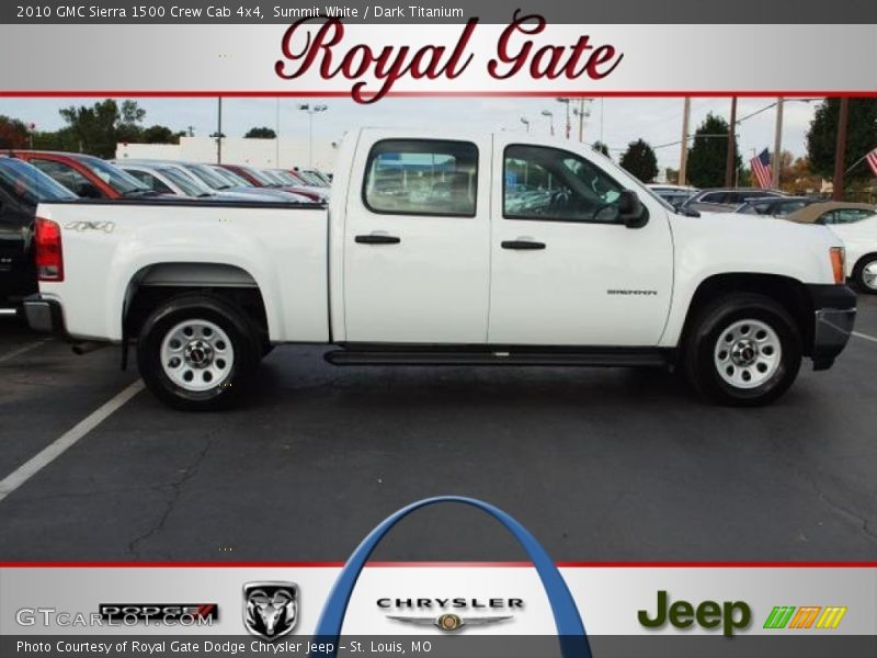 Summit White / Dark Titanium 2010 GMC Sierra 1500 Crew Cab 4x4