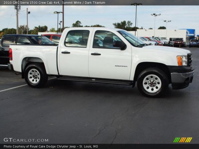 Summit White / Dark Titanium 2010 GMC Sierra 1500 Crew Cab 4x4