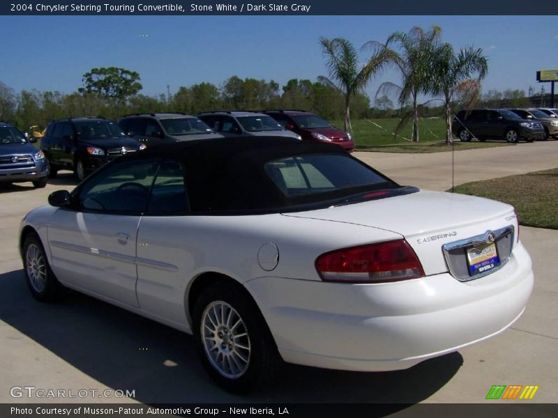 Stone White / Dark Slate Gray 2004 Chrysler Sebring Touring Convertible
