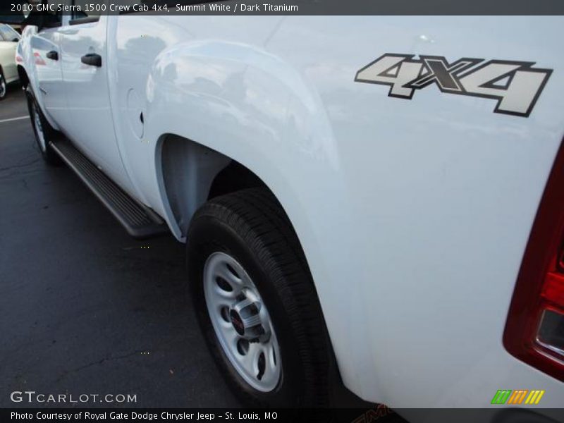 Summit White / Dark Titanium 2010 GMC Sierra 1500 Crew Cab 4x4