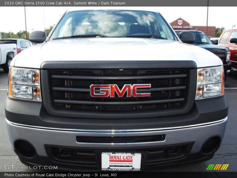 Summit White / Dark Titanium 2010 GMC Sierra 1500 Crew Cab 4x4