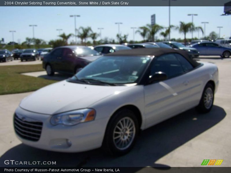 Stone White / Dark Slate Gray 2004 Chrysler Sebring Touring Convertible