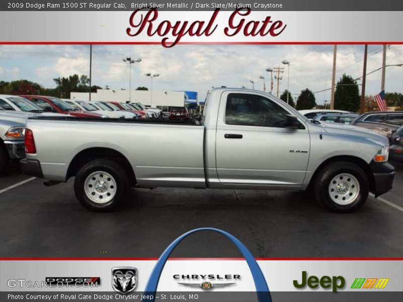 Bright Silver Metallic / Dark Slate/Medium Graystone 2009 Dodge Ram 1500 ST Regular Cab