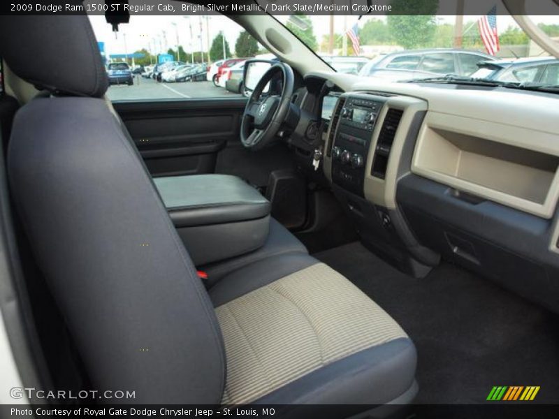 Bright Silver Metallic / Dark Slate/Medium Graystone 2009 Dodge Ram 1500 ST Regular Cab