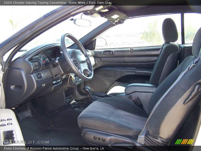 Stone White / Dark Slate Gray 2004 Chrysler Sebring Touring Convertible