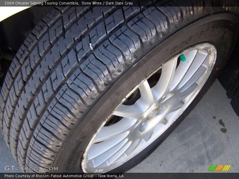 Stone White / Dark Slate Gray 2004 Chrysler Sebring Touring Convertible