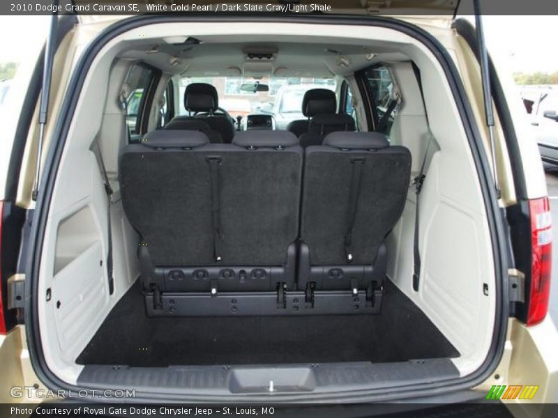 White Gold Pearl / Dark Slate Gray/Light Shale 2010 Dodge Grand Caravan SE