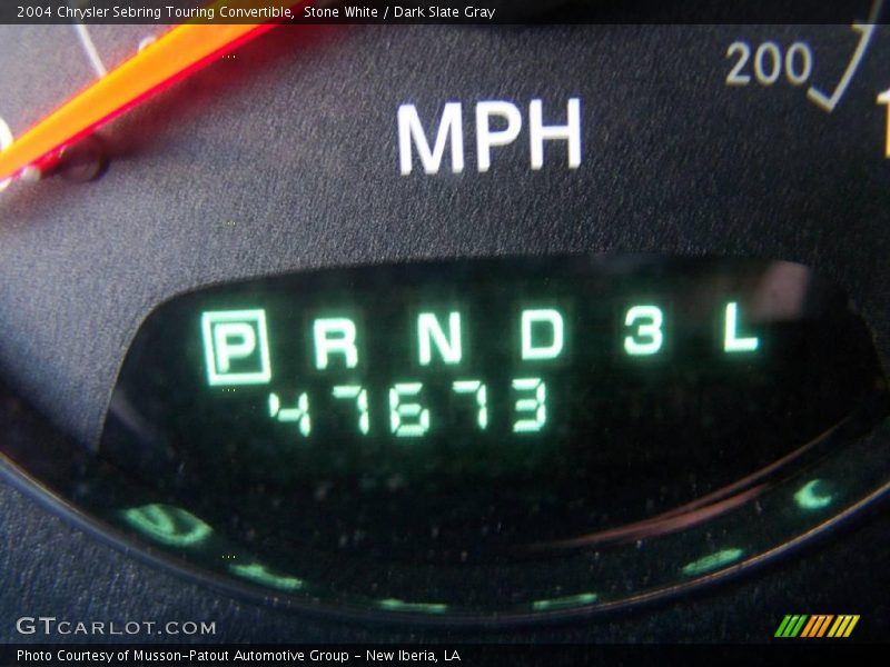 Stone White / Dark Slate Gray 2004 Chrysler Sebring Touring Convertible