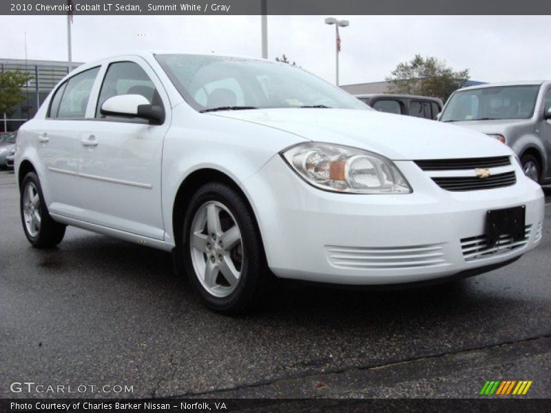 Summit White / Gray 2010 Chevrolet Cobalt LT Sedan