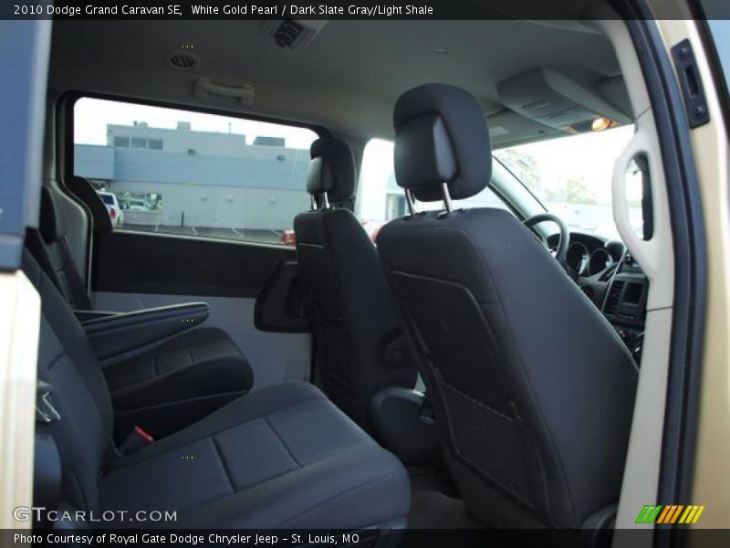 White Gold Pearl / Dark Slate Gray/Light Shale 2010 Dodge Grand Caravan SE