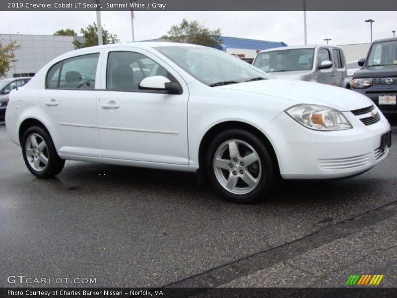 Summit White / Gray 2010 Chevrolet Cobalt LT Sedan