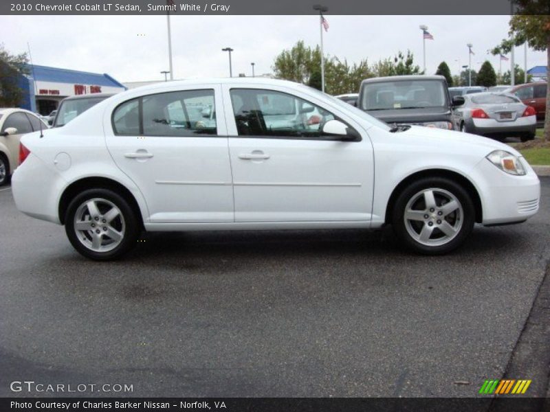 Summit White / Gray 2010 Chevrolet Cobalt LT Sedan