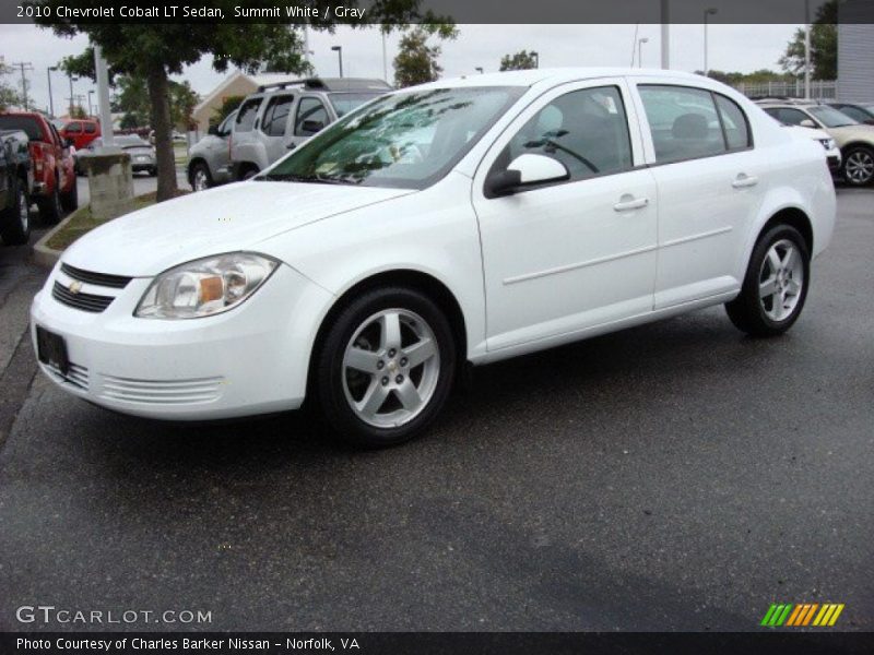 Summit White / Gray 2010 Chevrolet Cobalt LT Sedan