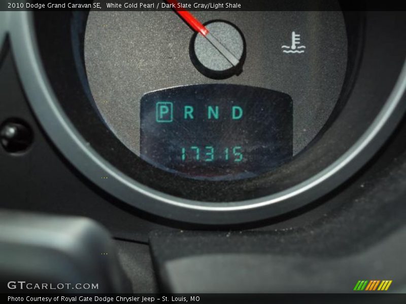 White Gold Pearl / Dark Slate Gray/Light Shale 2010 Dodge Grand Caravan SE