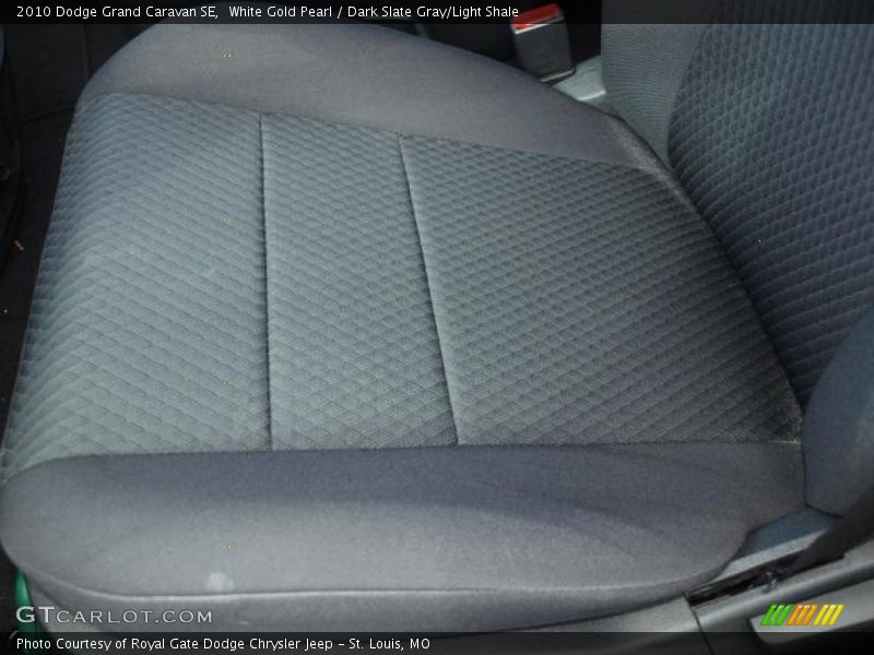 White Gold Pearl / Dark Slate Gray/Light Shale 2010 Dodge Grand Caravan SE