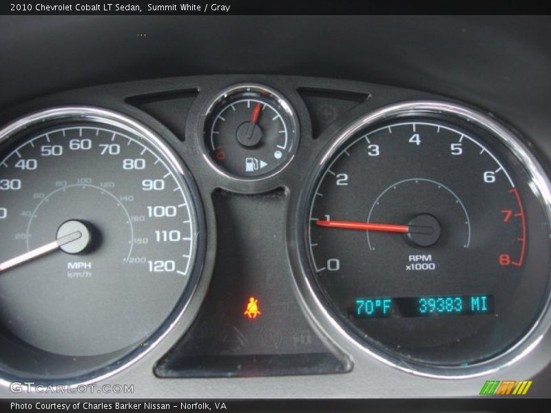 Summit White / Gray 2010 Chevrolet Cobalt LT Sedan