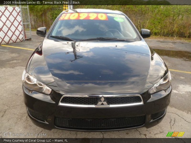 Tarmac Black Pearl / Black 2008 Mitsubishi Lancer ES