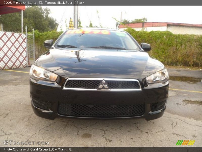 Tarmac Black Pearl / Black 2008 Mitsubishi Lancer ES