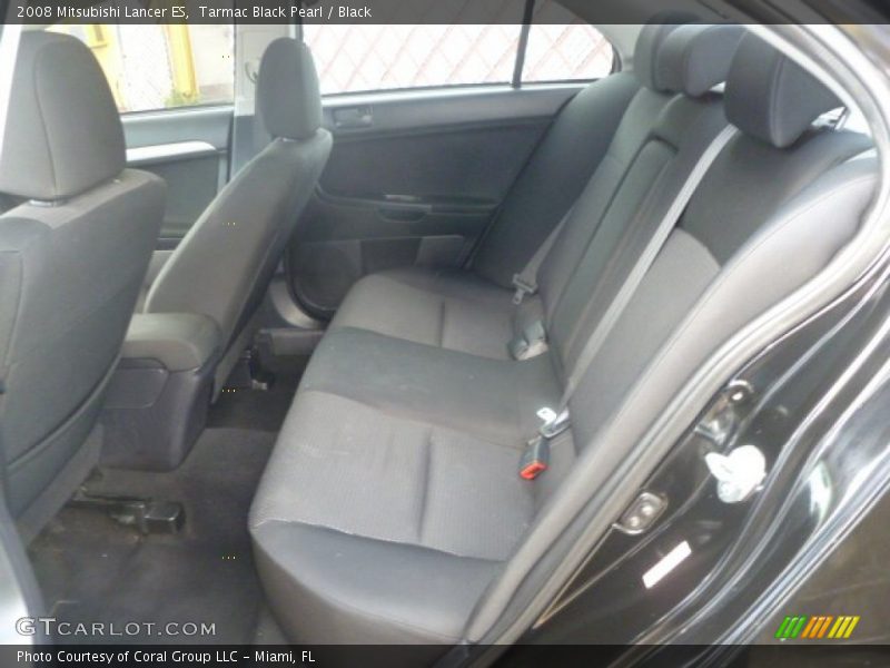 Tarmac Black Pearl / Black 2008 Mitsubishi Lancer ES