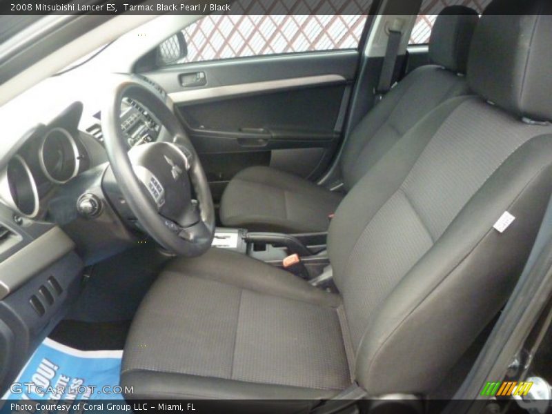 Tarmac Black Pearl / Black 2008 Mitsubishi Lancer ES