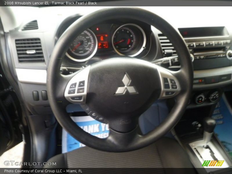 Tarmac Black Pearl / Black 2008 Mitsubishi Lancer ES