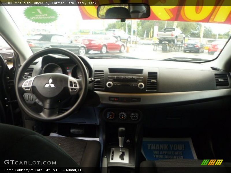 Tarmac Black Pearl / Black 2008 Mitsubishi Lancer ES