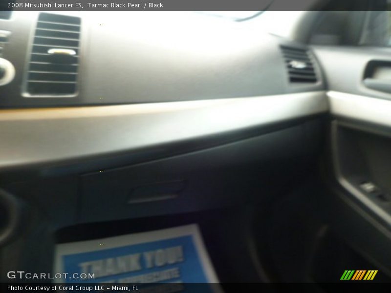 Tarmac Black Pearl / Black 2008 Mitsubishi Lancer ES