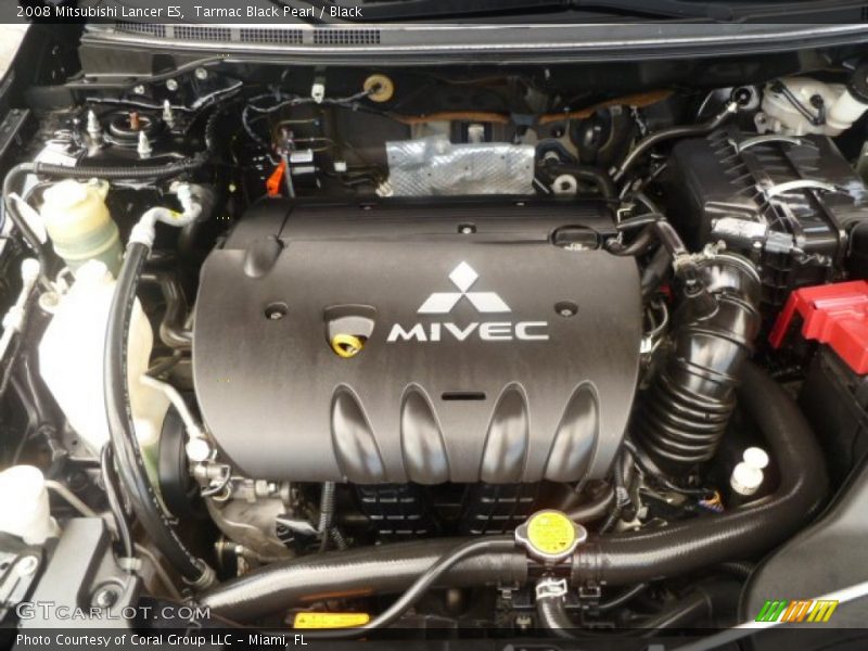 Tarmac Black Pearl / Black 2008 Mitsubishi Lancer ES