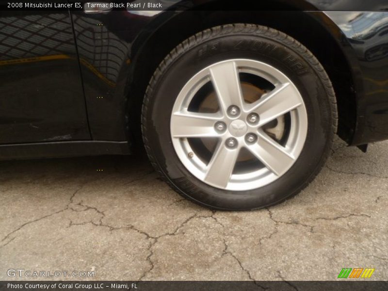 Tarmac Black Pearl / Black 2008 Mitsubishi Lancer ES
