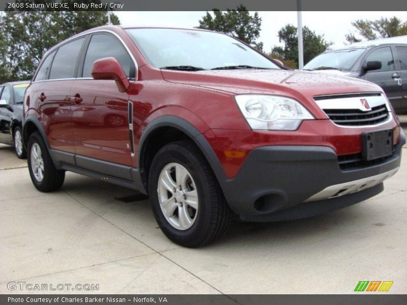 Ruby Red / Gray 2008 Saturn VUE XE