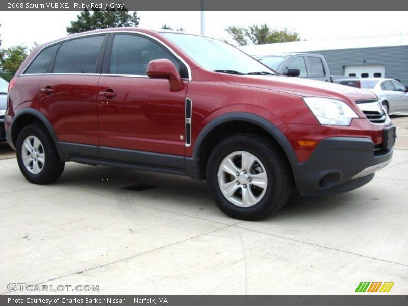 Ruby Red / Gray 2008 Saturn VUE XE
