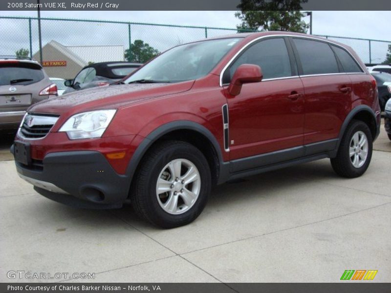 Ruby Red / Gray 2008 Saturn VUE XE