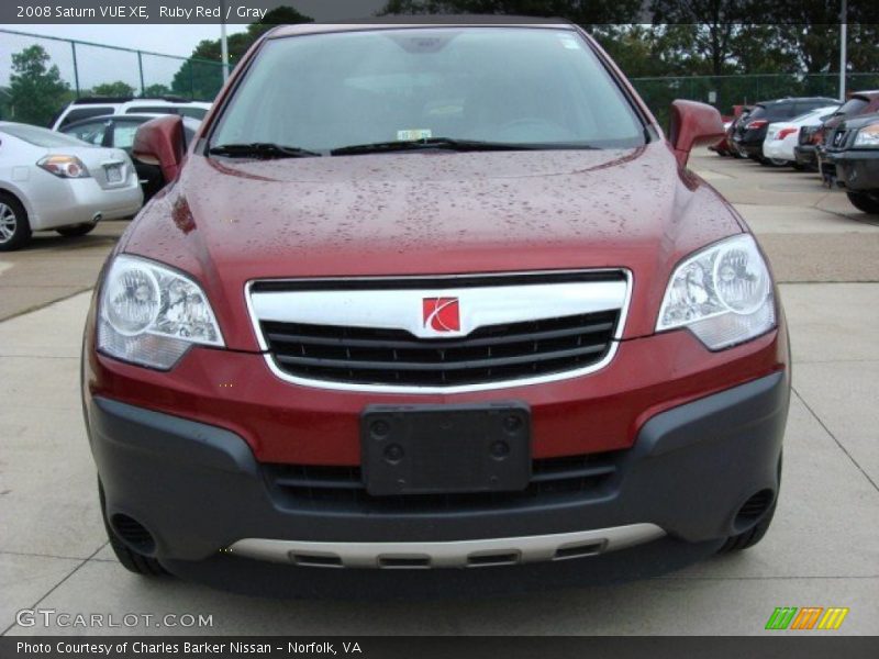 Ruby Red / Gray 2008 Saturn VUE XE