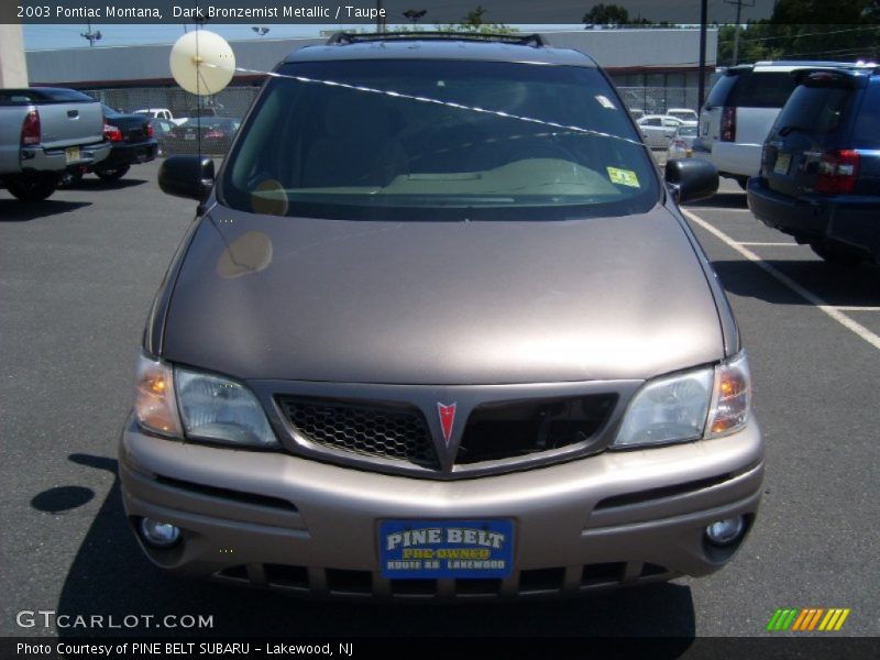 Dark Bronzemist Metallic / Taupe 2003 Pontiac Montana